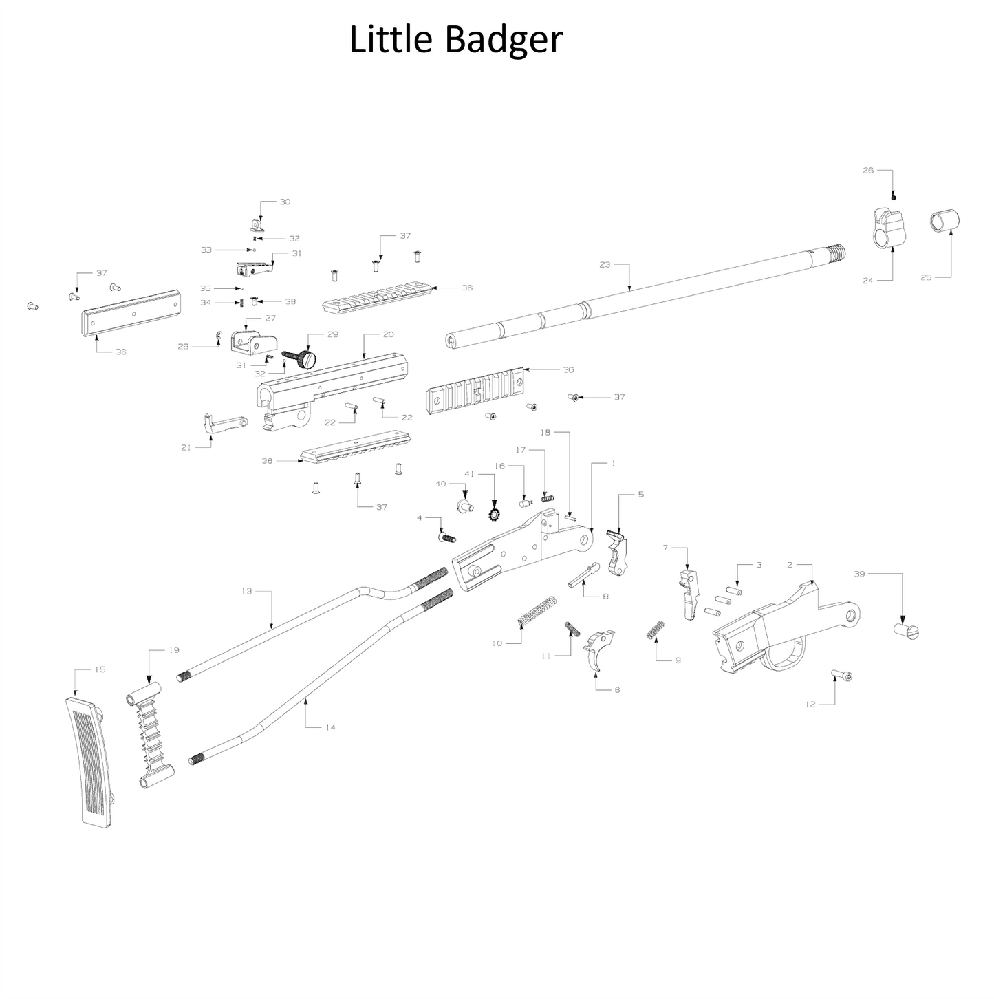 Little Badger Exploded Diagram