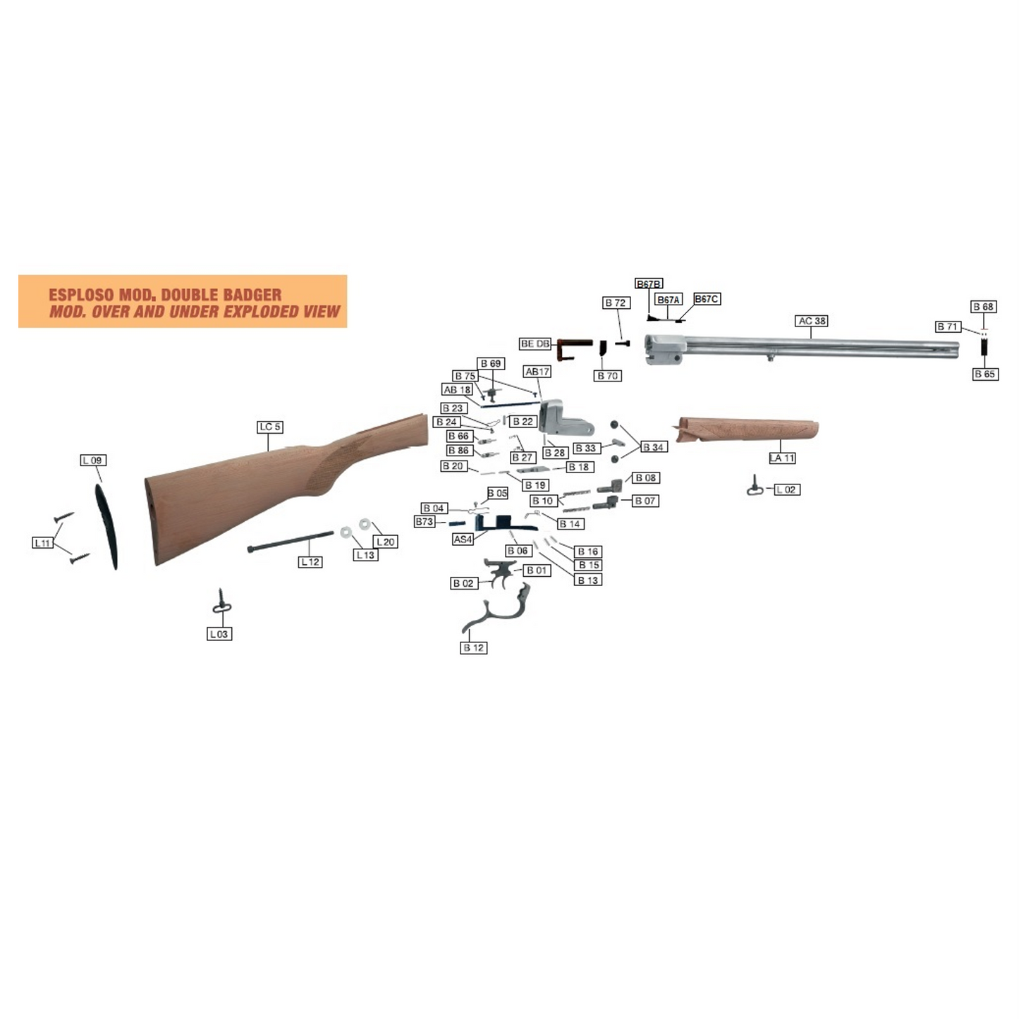 Double Badger Exploded Diagram