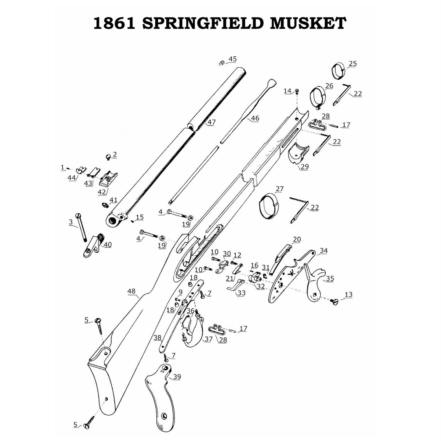 1861 Springfield Exploded Diagram