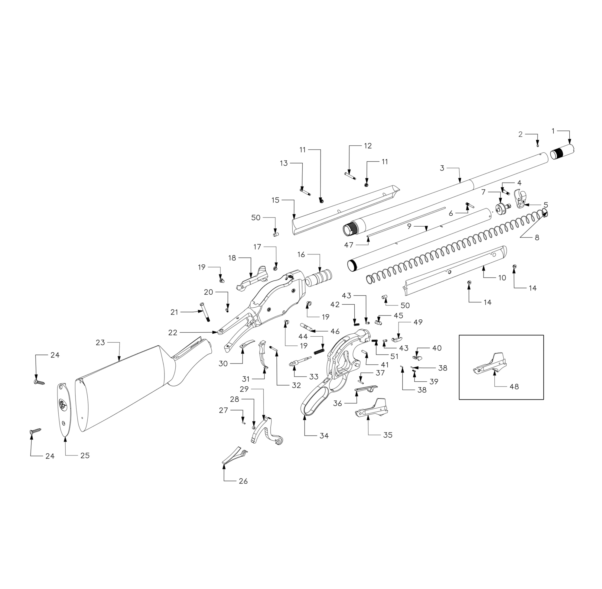 1887 EXPLODED DIAGRAM – Chiappa Firearms UK