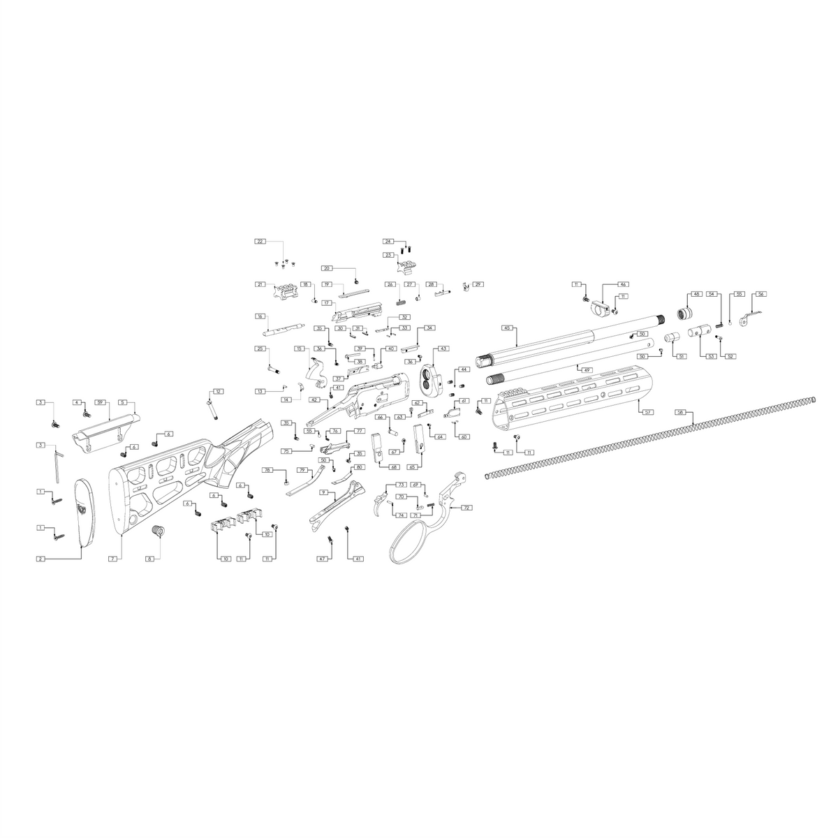 1892 Exploded Diagram – Chiappa Firearms UK