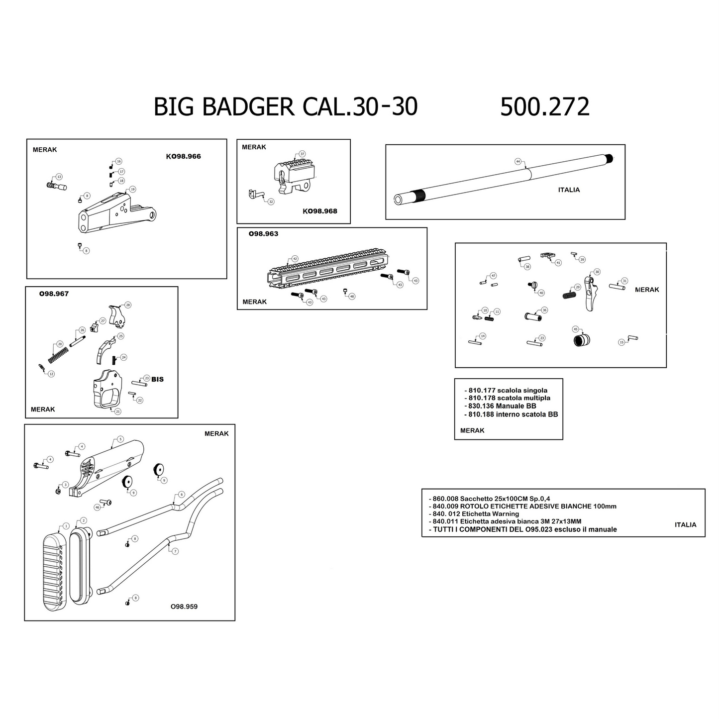 Big Badger 30-30 Exploded Diagram